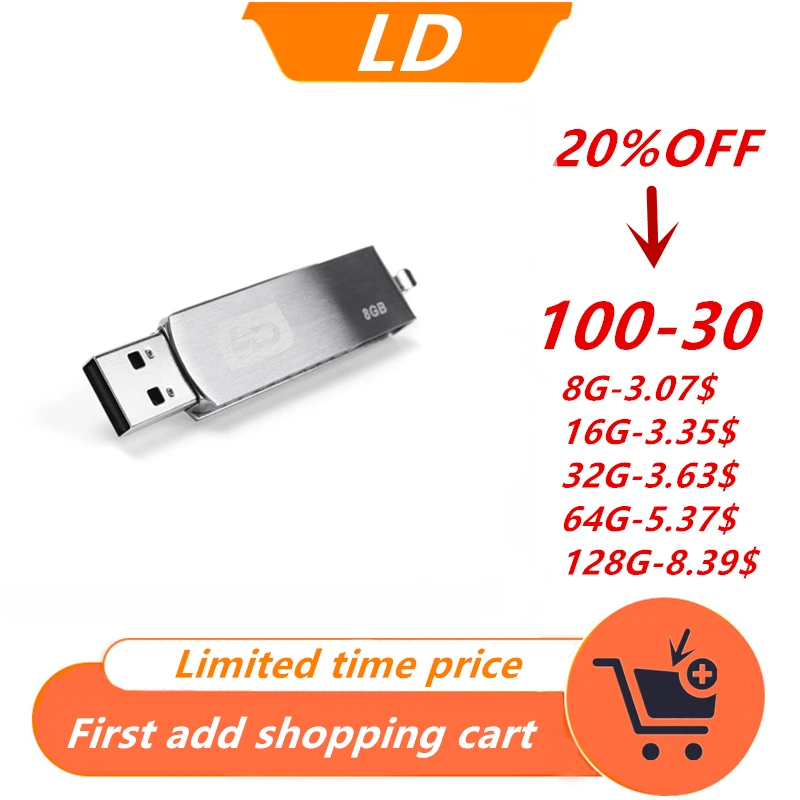 LD USB флеш-накопитель флешка 8 ГБ/16 ГБ/32 ГБ/128 ГБ флеш-накопитель USB флеш-накопитель 32 ГБ USB 2,0 карта памяти флешка usb флешка