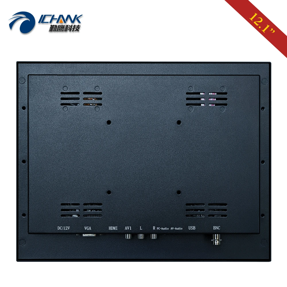 Настенный металлический корпус 12 1 дюйма 1024x768 HDMI VGA USB промышленный резистивный