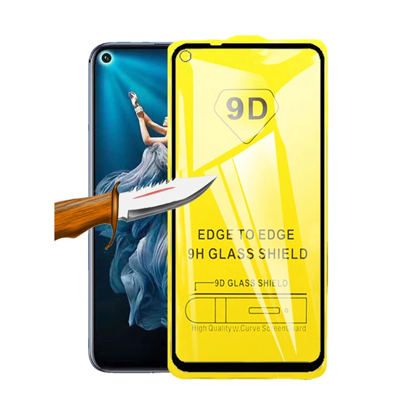 Полное покрытие из закаленного стекла для huawei Honor 20 Pro 9D Защитная пленка экрана View