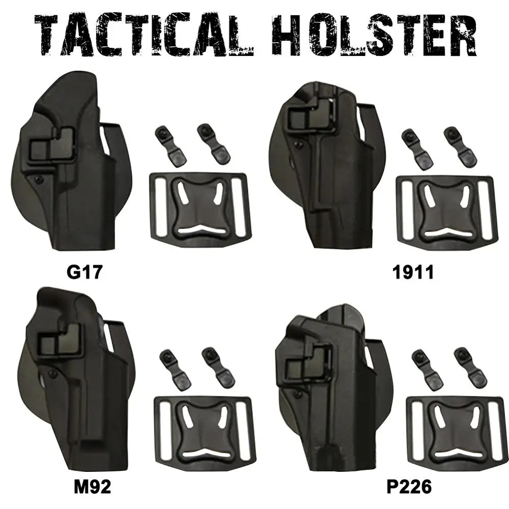 Принадлежности для охоты оружие Чехол-кобура с талии Glock кобура G17/P1911/M92/P226 пояс