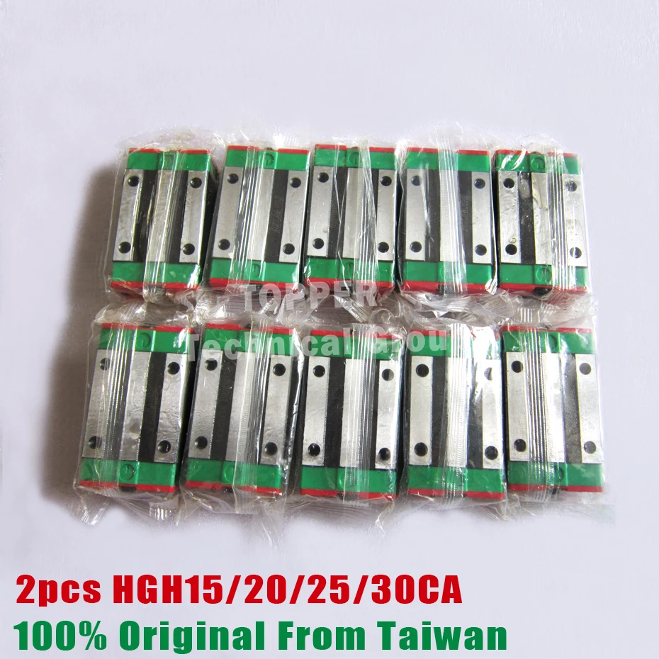 Бесплатная доставка HIWIN Оригинал 2 шт./лот HGH15CA HGH20CA HGH25CA HGH30CA блок линейные