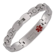 Rivaroxapan эпилепсия Apixapan диабетический лимфоэдема медицинский оповещение ID браслет из нержавеющей стали для женщин мужчин серебряный цвет