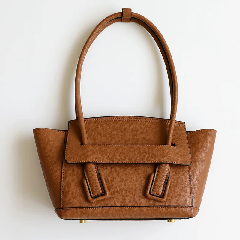 

Latest Fashion Trapeze Shopping Bags Ladies Genuine Leather Handbags Large Capacity Designer One-shoulder Bags