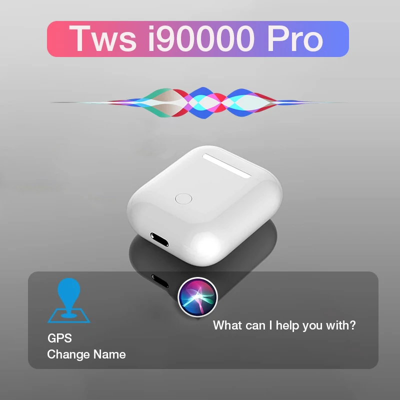 

Bluetooth Earphones i90000 Pro Tws True Wireless Headphones in-Ear Earbuds Bass Headset Stereo Sound Sport Earpiece For Phone