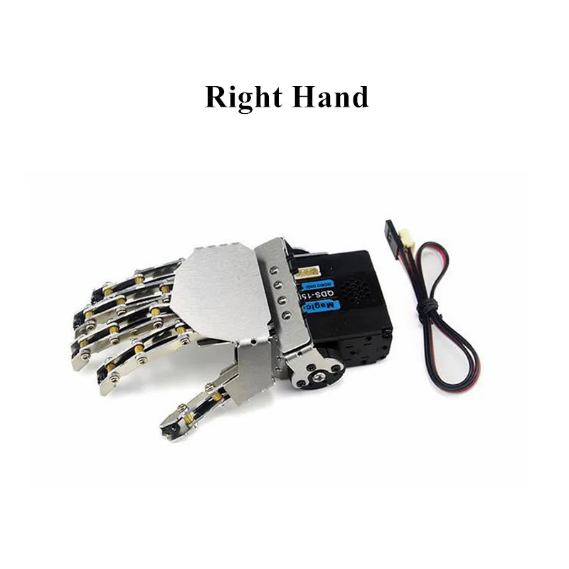 Robot Hand-Five Fingers/Metal Manipulator Arm/Mini Bionic Hand/Humanoid Robot Arm/Gripper/Car Accessories/Left/Right/DIY RC