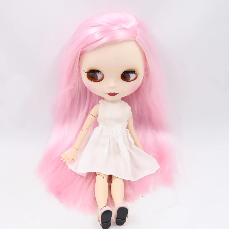 ICY Fortune Days factory blyth кукла Новинка матовое лицо белая кожа 1/6 суставы тела розовые волосы DIY sd Подарочная игрушка