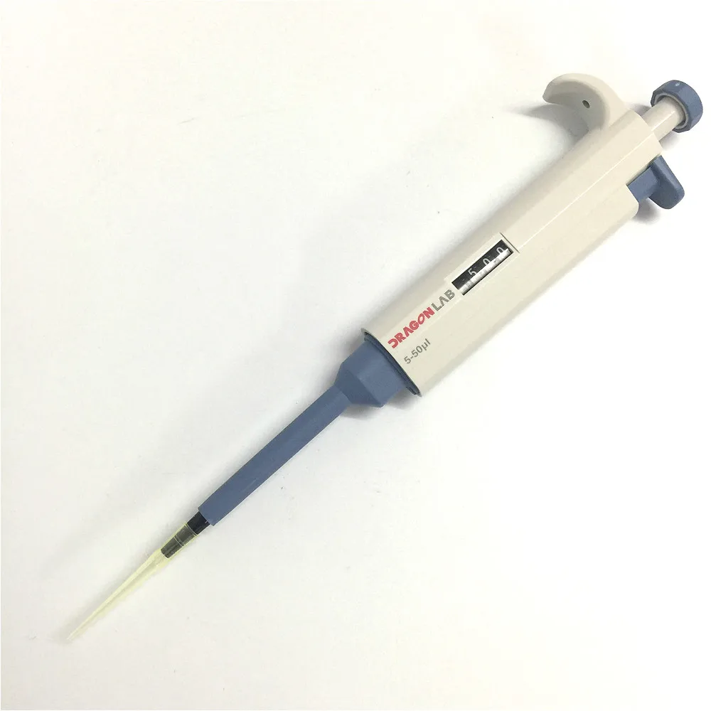 Lab Supplies Dlab Pipette Single Channel Manual Adjustable TopPette Dragon Pipettor Pipet 5 50ul