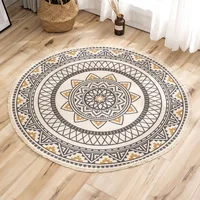 Boho Carpet Round Cotton Linen Carpet 6