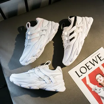 

Sneakers Women Fashion Vulcanized Shoes Woman Platform Chunky Sneakers Ladies Trainers Female Running Shoes E15-18