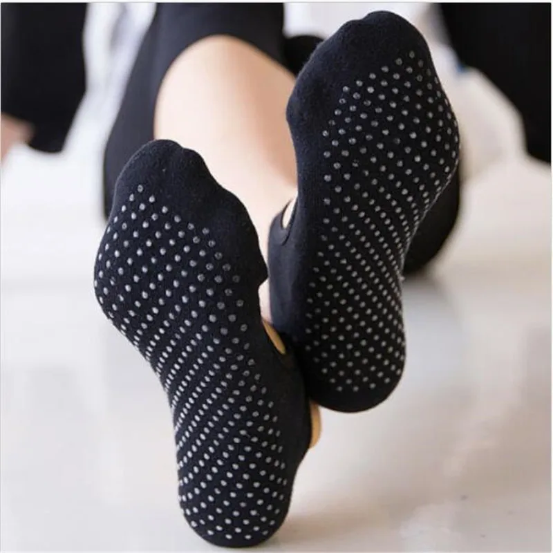 Женские носки Hirigin с открытой спиной, профессиональные носки для фитнеса, Нескользящие, для пилатеса, балета, Новое поступление, носки