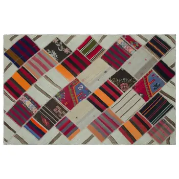 

Handmade Natural Vintage Patchwork Rug Area Rug 154x240 Cm-5'1''X7'10''