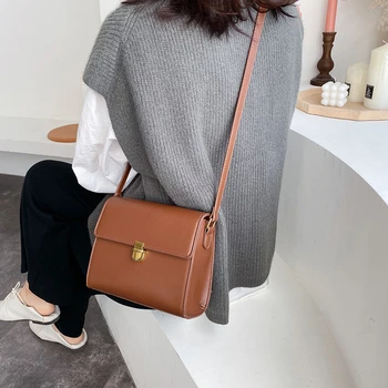 

Small Pu Leather Shoulder Bag Fashion Designer Ladies Handbags High Quality Female Messenger Bag Casual Crossbody Bags for Women