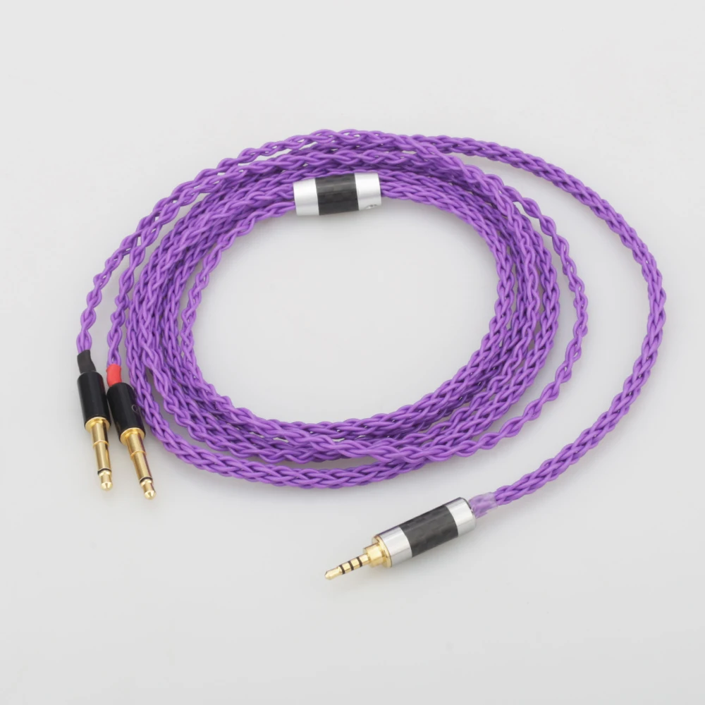 Audiocrast HIFI Silver Plated Headphone Upgrade Cable for Meze 99 Classics Focal Elear T1P T5P t1 MDR Z7 D600 D7100 Headphones
