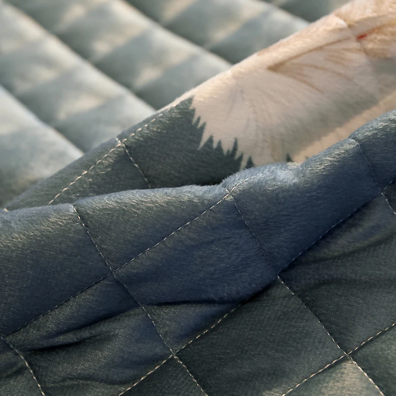 Роскошное серое Европейское кружевное плотное стеганое флисовое бархатное Фланелевое покрывало, покрывало для кровати, простыня, одеяло, наволочки, 3 шт