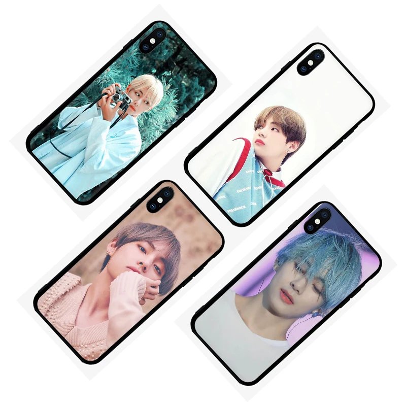 Kim V Taehyung Transparent TPU Soft Silicone Case Cover for Apple iPhone 12 Mini 11 Pro Max SE 2020 5 5S 6 6S 7 8 Plus X XR XS