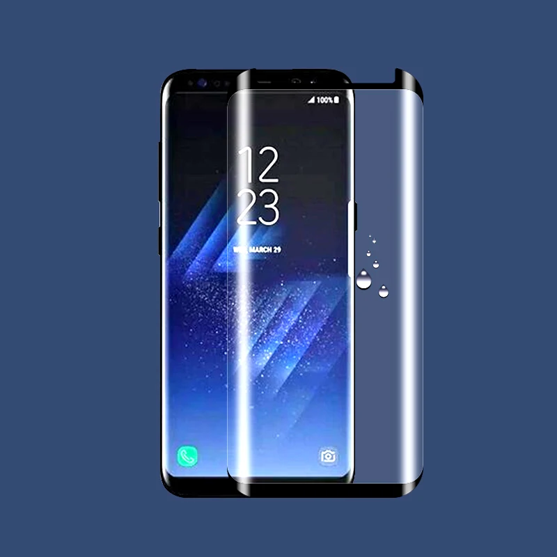 CAMDEMS 20 шт 3D полный Клей закаленное стекло протектор экрана для samsung S6 S7edge S8 S9 S10 S10e S10plus Note10 pro изогнутая защита