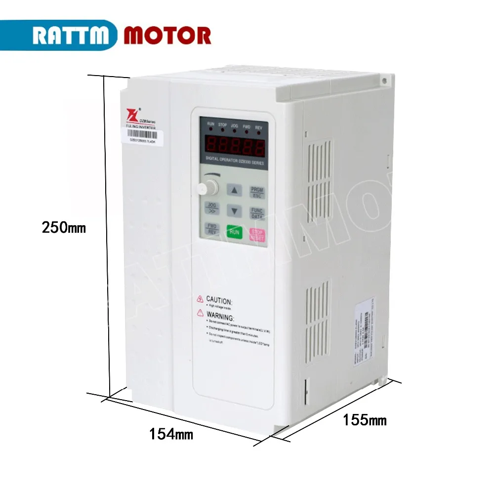FULING бренд частые преобразования Инвертор VFD 5.5kw 220V 380V 3HP инвертор 1000HZ привод