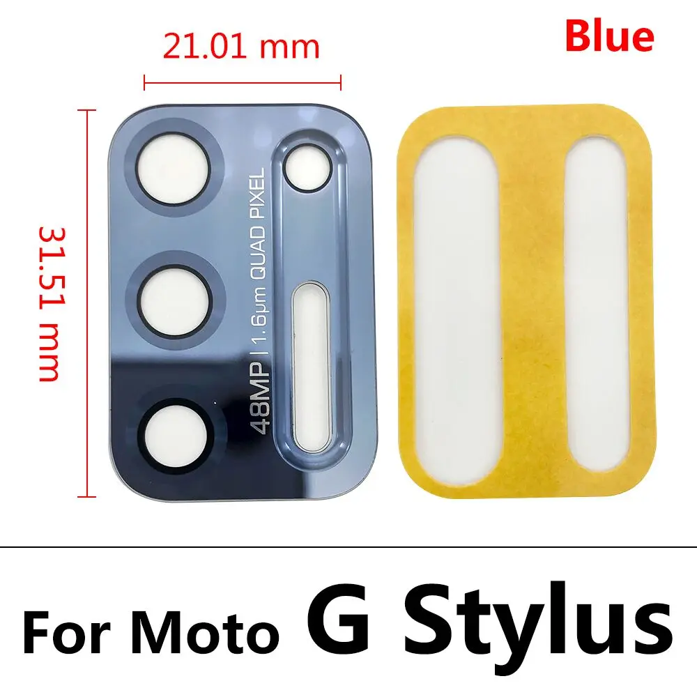 Rear Back Camera Glass Lens For Moto E 2020 E7 E5 Plus One Hyper One Fusion G 5G Play G10 G20 G30 G Stylus Camera Glass Lens photo frame phone Housings & Frames