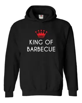 

FELPA UOMO CON KING OF BARBEQUE BBQ BARBECUE DIVERTENTE LM137