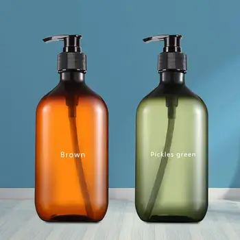 

Large Capacity 500ml Plastic Shampoo Empty Lotion Container Foam Pressed Pump Bottle For Soap Shower Gel