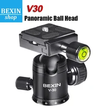 

Tripod Professional 360 Degree Rotating Panoramic Ball Head with 1/4 inch Quick Release Plate and Bubble Level for DSLR Camera