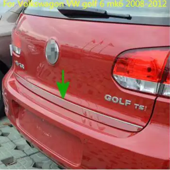 

For Volkswagon golf 6 mk6 2008 2009 2010 2011 2012 High-quality stainless steel Rear Trunk Lid Cover Trim Car-styling
