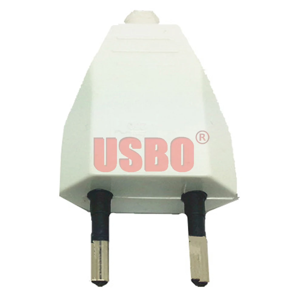 Белый Универсальный черный белый 2.5A 250 в Европа 2pin вилка подключения розетка конвертер для немецкий французский Россия Бельгия Дания Швеция Финляндия - Цвет: Белый
