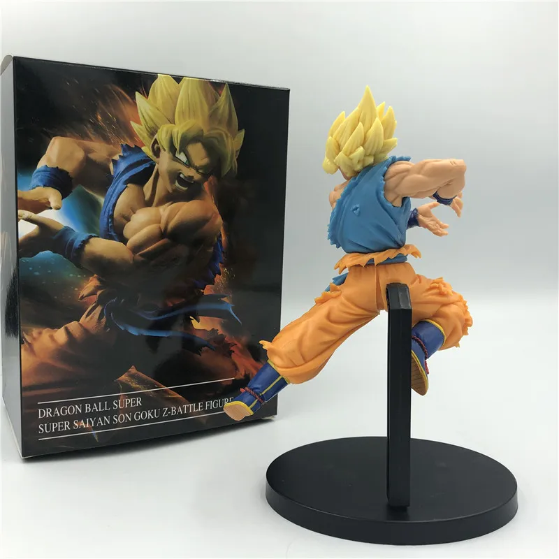 Dragon Ball Z Goku Супер Saiyan Spirit Bomb Battle Ver. ПВХ Фигурки DBZ Гоку волна против Вегета модель игрушки 20 см