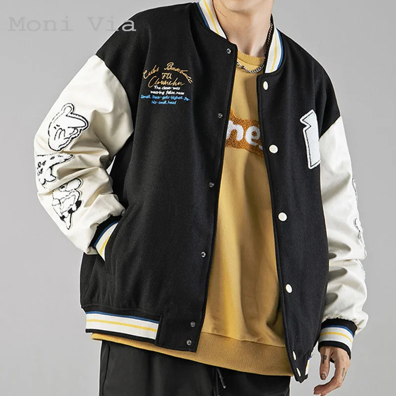 Мужская бейсбольная куртка Monivia теплая на осень и зиму | одежда