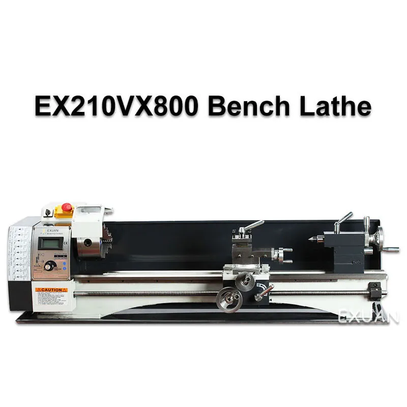 Верстачный токарный станок EX210V/EX210VX800/220V50HZ станок/750W высокомощный трехкулачковый