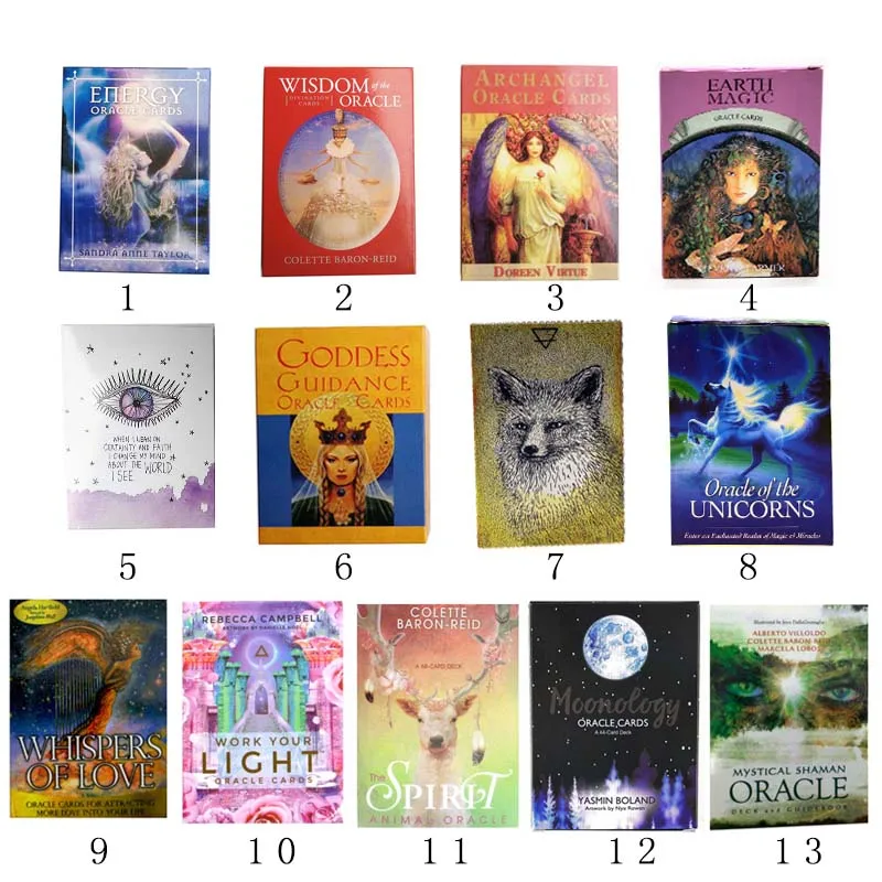 

English Version Oracle Cards Wisdom Universe Moonology Tarot Cards Psychometry Emotional Divination Mystical Cards LA
