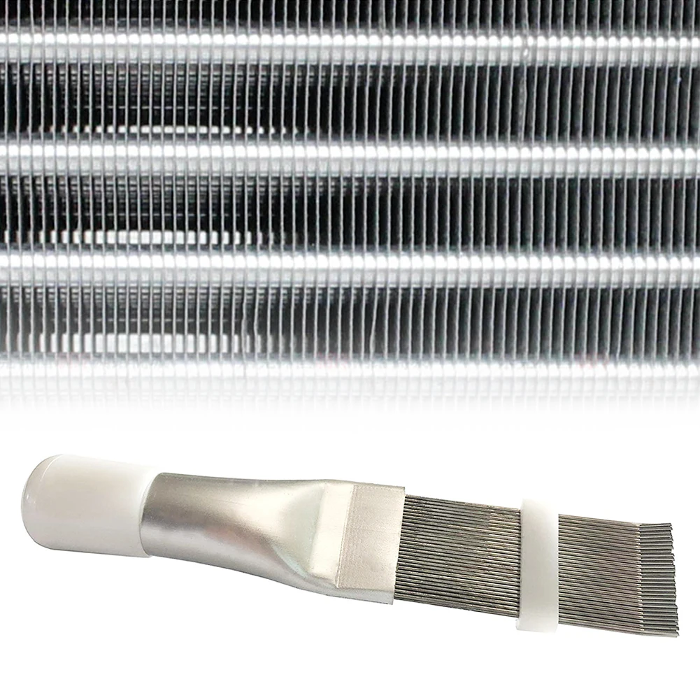 Air Conditioning Fin Cleaning Comb Stainless Steel Fin Straightener Brush Air Conditioner Cleaning Tool #W0