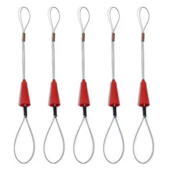 

5 Pcs Electrician Push Pullers Duct Red Wire Traction Fish Tape Fastener Tool For Electrical Fish Tape Cable Puller