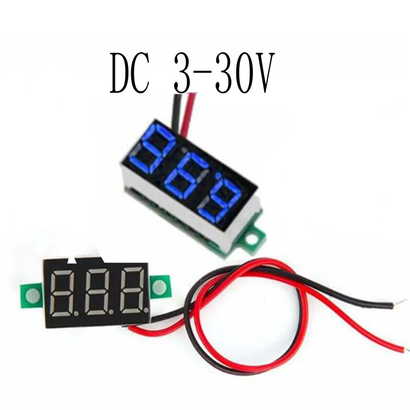 Мини цифровой вольтметр измеритель DC0 30V панель усилитель тестер детектор 0 36