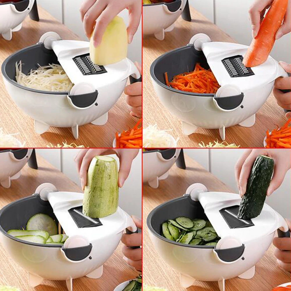 Многофункциональная овощерезка столовая кухня фруктомойка корзина слайсер для пищевых овощей измельчитель Терка Peer гаджет 3