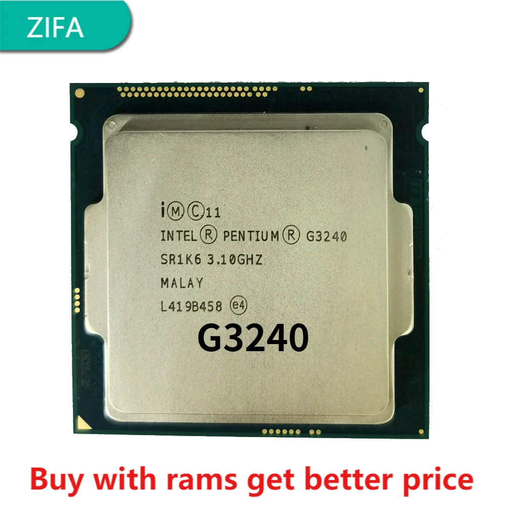 Процессор Intel Pentium G3240 LGA1150 3 1 ГГц L3 Мб двухъядерный SR1K6 SR1RL кэш процессор для