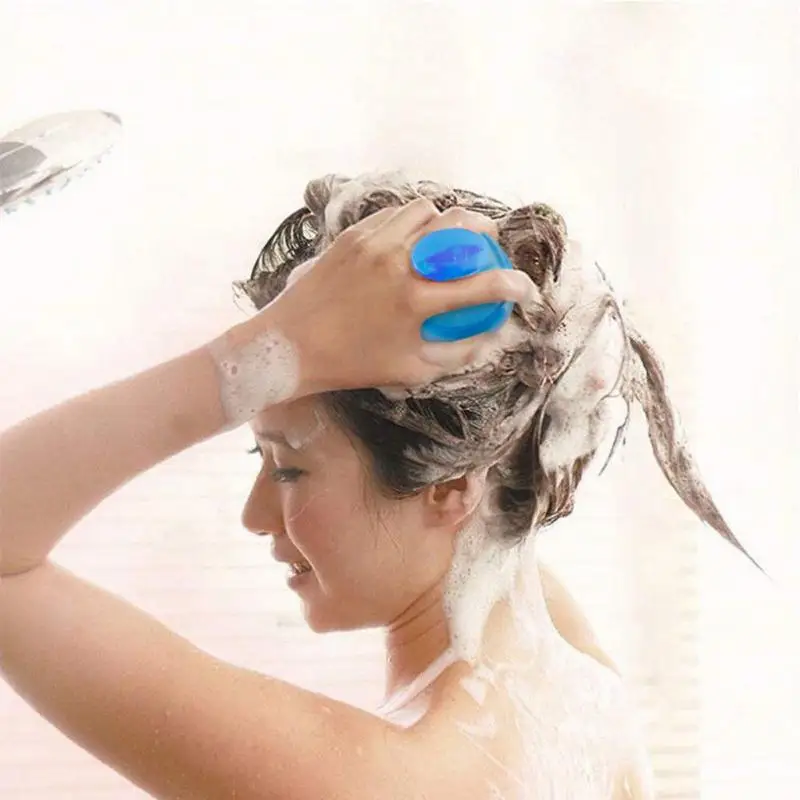 1 шт Силиконовая головка щетка для массажа головы гребень-шампунь гребень для мытья волос щетка для душа ванна спа Массажная щетка для похудения TSLM1