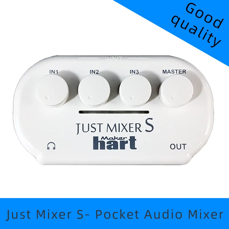 Maker Hart Just Mixer S 3 Channel 3.5mm Stereo Input/output Mini Audio  Mixer Battery Usb Power Audio Mixered Portable Pocket - Speaker Accessories  - AliExpress