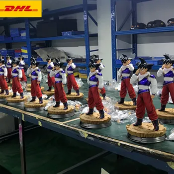 

14" Super Saiyan Statue Teleport Kakarotto Bust 1/6 Original Version Full-Length Portrait UMY GK Action Model Toy BOX 35CM A52