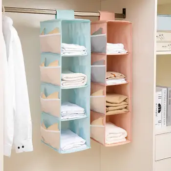 

2020 New Wardrobe Hanging Storage Bag Interlayer Drawer Type Clothes Hangers Holder Portable Organizer Hanging Closet Organizer