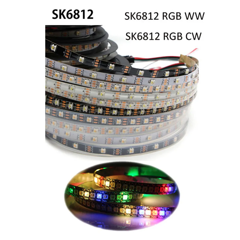 Светодиодная лента SK6812 5 в постоянного тока RGB аналогичная WS2812B IP30/65/67