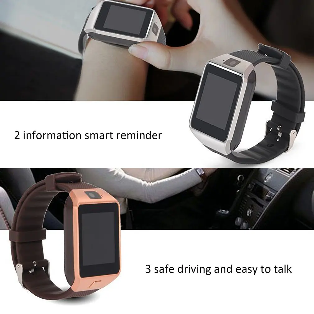 Bluetooth DZ09 Смарт часы музыка TF карта SIM камера smartwatch Android телефон фитнес-трекер спортивные умные часы для мужчин wemen