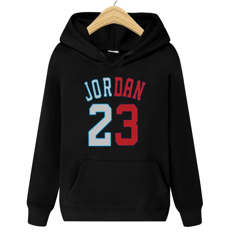 Хит, новинка JORDAN 23, толстовка с буквенным принтом, мужские толстовки, модная одноцветная толстовка с капюшоном, мужской пуловер, мужские спортивные костюмы, Мужское пальто - Цвет: BLACK   025