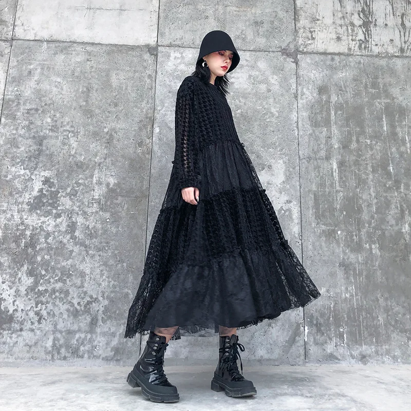 

Loose A- line Long Skirts t200