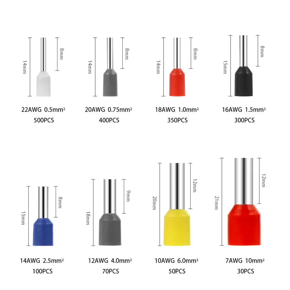 conjunto de ferramentas crimpagem conectores isolados 02