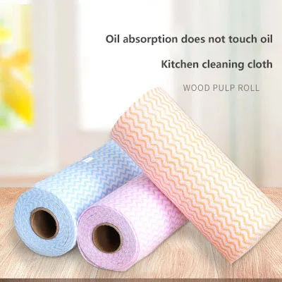 

AA Non Woven Kitchen Towel, Washable and Oil-free Disposable Dishcloth Dry Wet Household Paper for Home and Restaurant