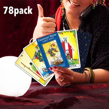 

2020 Hot 78pcs Tarot Cards Tarot Deck For Fun Table Cards Games Lovers Beginners Playing Cards Entertainment Family Games