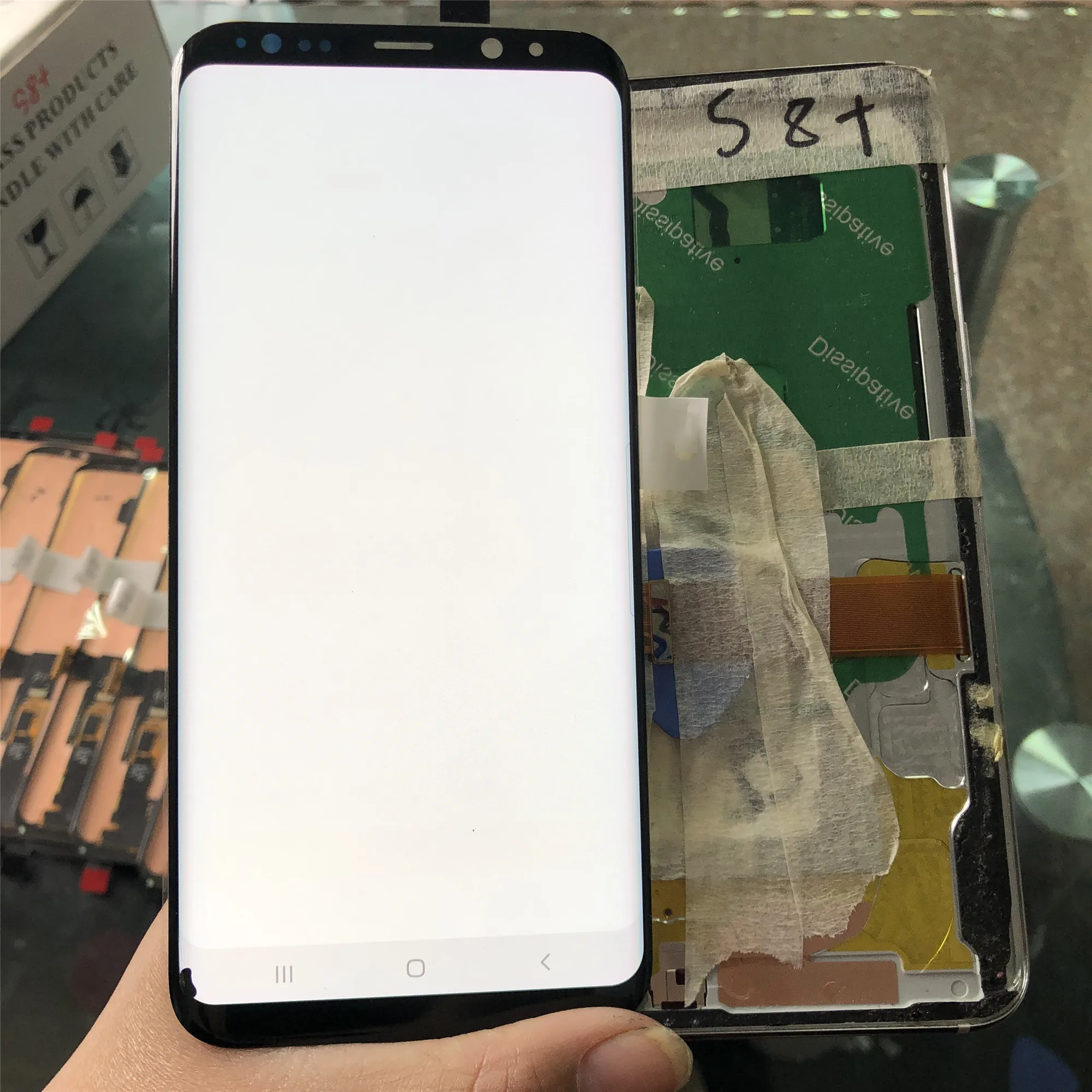 Для Samsung Galaxy S8 PLUS G955 телефон с битыми пикселями Super Amoled ЖК дисплей + сенсорный экран