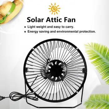 

20W USB Solar Attic Fan Panel for Outdoor Camping Cooling Portable Vent Portable Solar Panel