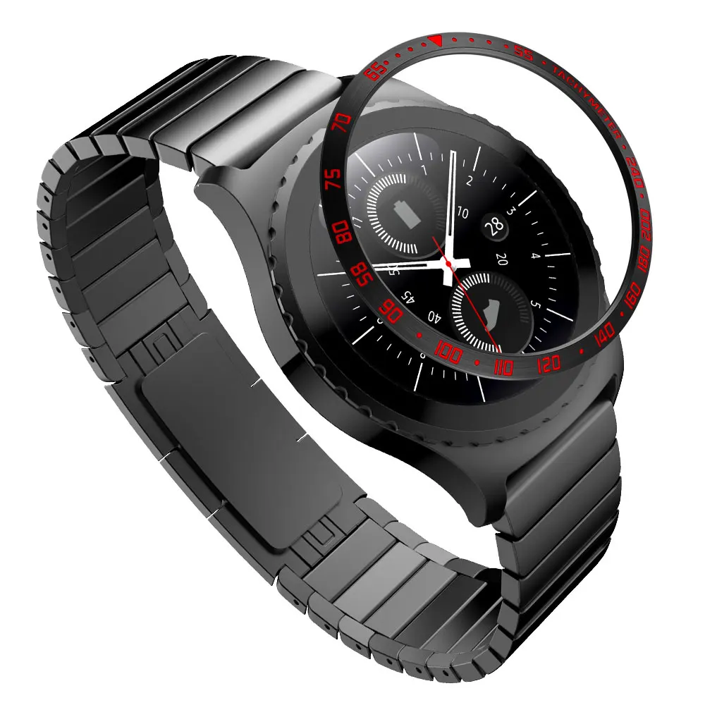Color E3 Металлический чехол для часов, кольцо для samsung gear S2, классические Смарт-часы, ободок, Ringke, клейкая крышка, защита от царапин - Цвет: Color E3